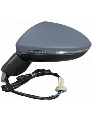 RETROVISORE ELETTRICO SINISTRO 9 PIN CON PRIMER TERMICO ASFERICO CON FANALINO INTEGRATO CON BLIND SPOT VOLKSWAGEN GOLF SPORTSVA