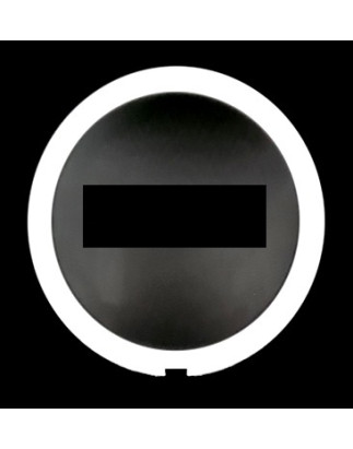 COPRIMOZZO NERO BORDO BIANCO CON SCRITTA BIANCA