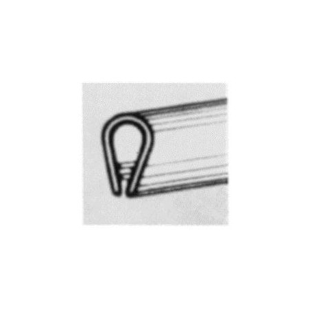 ROTOLO SALVAPORTA NERO AD INCASTRO CON ADESIVO ROTOLO DA 50 MT