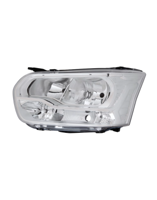 PROIETTORE DESTRO LED H7H15H1PY21W CON PARABOLA CROMATA CON MOTORE CON LUCE DIURNA LED CON FUNZIONE CORNERING FORD TRANSIT F3FC