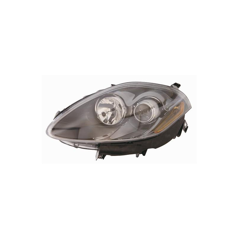 PROIETTORE DESTRO 2H1 CON PARABOLA NERA CON MOTORE FIAT BRAVO 198 20072014, FIAT CROMA SW 194 20052009