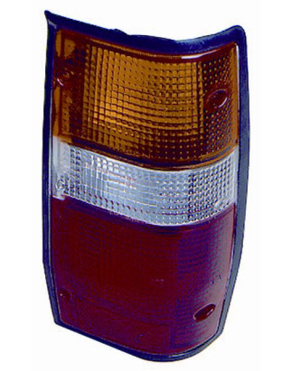 FANALE POSTERIORE DESTRO CON PORTALAMPADA CORNICE NERA TÜV MITSUBISHI PU L200 K3TK2TK1TK0T 19871992