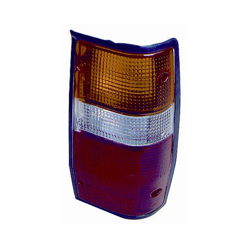 FANALE POSTERIORE DESTRO CON PORTALAMPADA CORNICE NERA TÜV MITSUBISHI PU L200 K3TK2TK1TK0T 19871992
