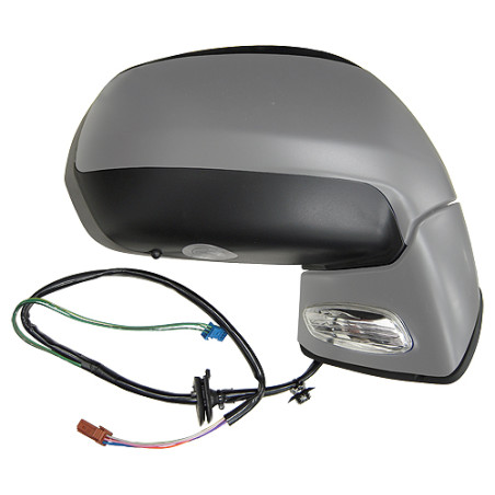 RETROVISORE ELETTRICO DESTRO 9 PIN CON PRIMER TERMICO VETRO CONVESSO CON FANALINO INTEGRATO CON LUCE DI CORTESIA CON SONDA CITR
