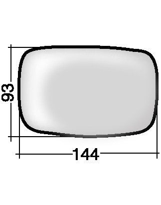 VETRO CON PIASTRA SINISTRO CONVESSO FORD ESCORT GALANL 19951998 VERS 1994 , FORD FIESTA JA 19961999 VERS 1994 , FORD FIESTA JAJ