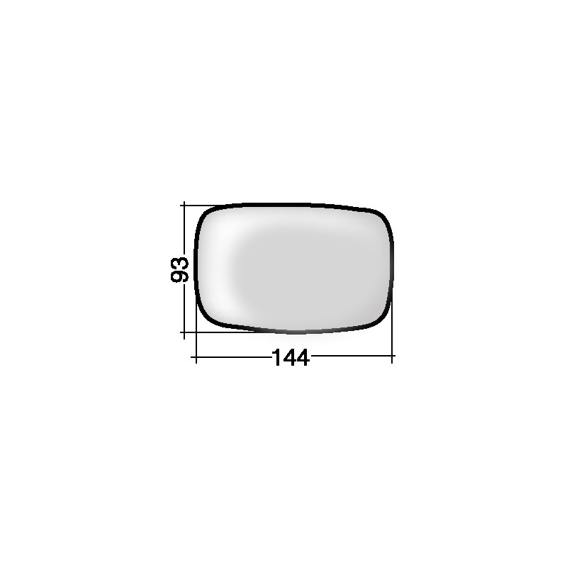 VETRO CON PIASTRA SINISTRO CONVESSO FORD ESCORT GALANL 19951998 VERS 1994 , FORD FIESTA JA 19961999 VERS 1994 , FORD FIESTA JAJ