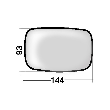 VETRO CON PIASTRA SINISTRO CONVESSO FORD ESCORT GALANL 19951998 VERS 1994, FORD FIESTA JA 19961999 VERS 1994, FORD FIESTA JAJB 