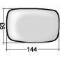 VETRO CON PIASTRA SINISTRO CONVESSO FORD ESCORT GALANL 19951998 VERS 1994, FORD FIESTA JA 19961999 VERS 1994, FORD FIESTA JAJB 