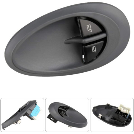 PULSANTIERA ALZACRISTALLI PORTA ANTERIORE SINISTRA 12 PIN 2 INTERRUTTORI IVECO DAILY 20002007