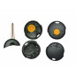 GUSCIO CHIAVE NERO CON TASTO ARANCIO 1 TASTI: TASTO APERTURA TASTO CHIUSURA LAMA GT15R SMART FORTWO 450 19982007