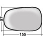 VETRO CON PIASTRA DESTROSINISTRO ASFERICO TERMICO RENAULT CLIO II BBCB 19982001, RENAULT MEGANE COUPE-CABRIO EA0EA1 19961998, R