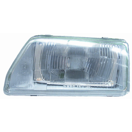 PROIETTORE SINISTRO H4 ASIMMETRICO CON PARABOLA GRIGIA FIAT CINQUECENTO 170 19931998