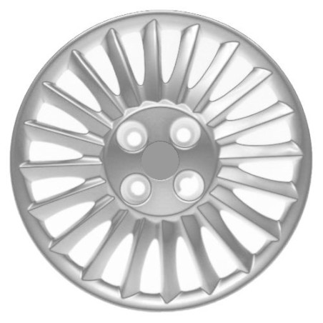 COPRICERCHIO 15 ROSSO SENZA LOGO COMPATIBILE CON FIAT GRANDE PUNTO 199 20052012