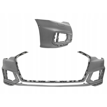 PARAURTI ANTERIORE CON PRIMER CON LAVAFARI CON FORI PARK ASSIST AUDI A6 4A24A5 2018           VERS S-LINE