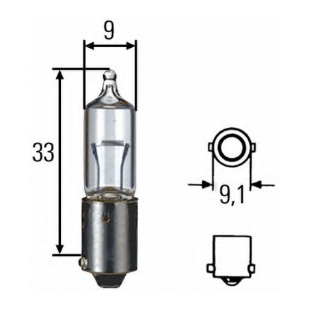 H10W 12V 10W STANDARD