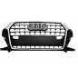 GRIGLIA PARAURTI ANTERIORE CENTRALE GRIGIA CON CORNICE CROMATA CON SENSORI AUDI Q3 8UB8UG 20142018