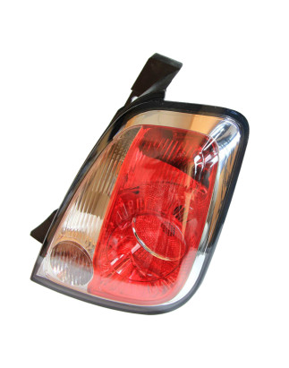 FANALE POSTERIORE DESTRO SENZA PORTALAMPADA 2 PORTE P21W,PY21W,R10W BORDO NERO FIAT 500 312 20072015 VERS 2012