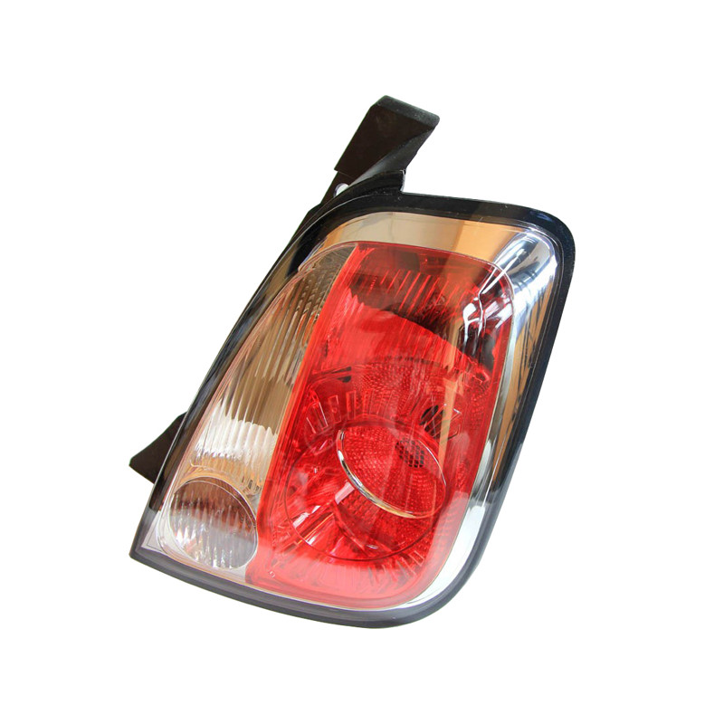 FANALE POSTERIORE DESTRO SENZA PORTALAMPADA 2 PORTE P21W,PY21W,R10W BORDO NERO FIAT 500 312 20072015 VERS 2012