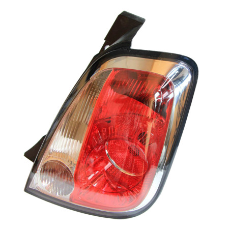 FANALE POSTERIORE DESTRO SENZA PORTALAMPADA 2 PORTE P21W,PY21W,R10W BORDO NERO FIAT 500 312 20072015 VERS 2012