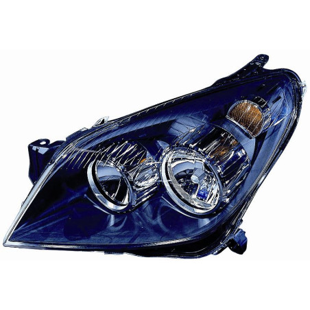 PROIETTORE DESTRO H7,H1 CON PARABOLA NERA OPEL ASTRA H A04 20042010 VERS 2007