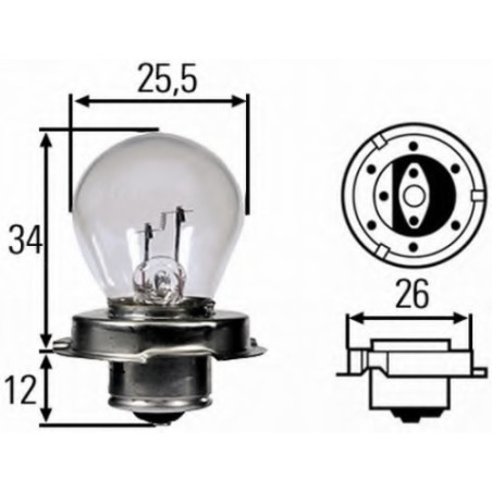 LAMPADINA 6V15W EX006015011