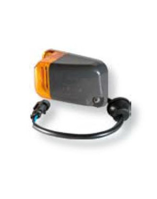 FANALE LATERALE DESTRO ARANCIO CON PORTALAMPADA CORPO GRIGIO IVECO EUROTECH 1993