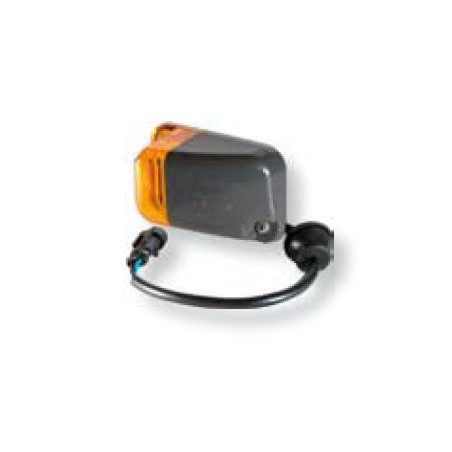FANALE LATERALE DESTRO ARANCIO CON PORTALAMPADA CORPO GRIGIO IVECO EUROTECH 1993