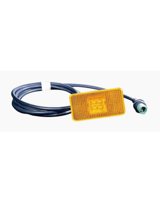 FANALE LATERALE DESTROSINISTRO ARANCIO CON PORTALAMPADA LED SCANIA 114 - 124 P94 - T164 19962005