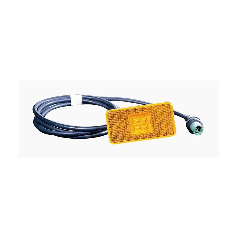 FANALE LATERALE DESTROSINISTRO ARANCIO CON PORTALAMPADA LED SCANIA 114 - 124 P94 - T164 19962005