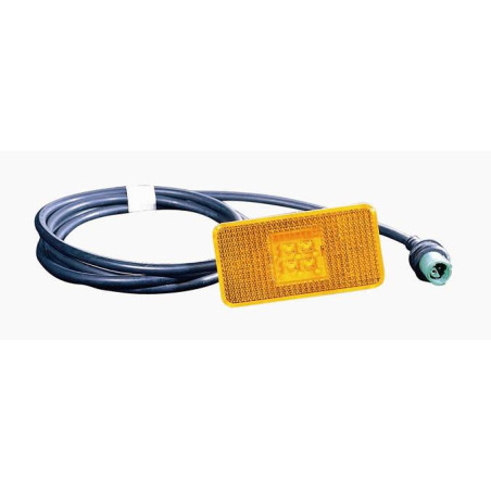 FANALE LATERALE DESTROSINISTRO ARANCIO CON PORTALAMPADA LED SCANIA 114 - 124 P94 - T164 19962005