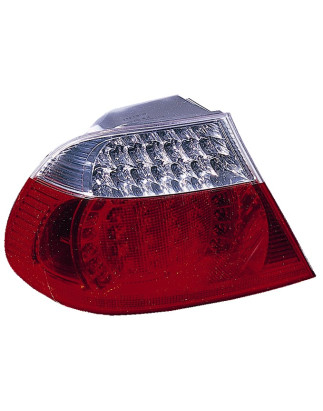 FANALE POSTERIORE SINISTRO BIANCOROSSO LED SENZA PORTALAMPADA LED ESTERNO BMW SERIES 3 COUPECABRIO E46 20032006