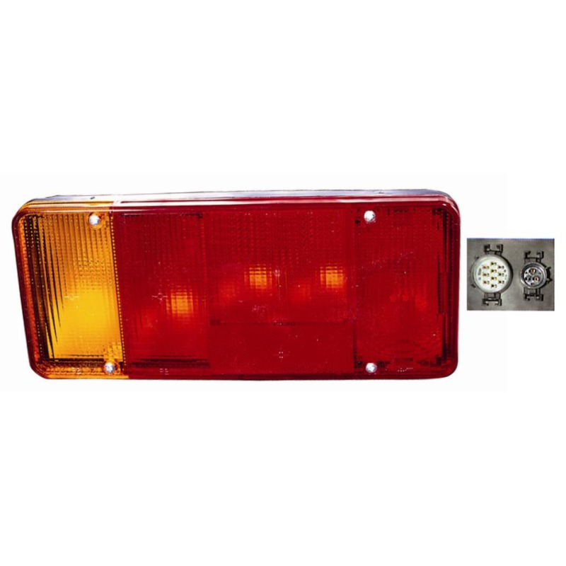 FANALE POSTERIORE DESTRO CON PORTALAMPADA IVECO DAILY 20002007, IVECO EUROCARGO 19912003