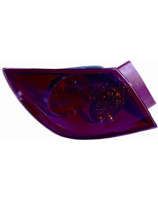 FANALE POSTERIORE SINISTRO SENZA PORTALAMPADA 5 PORTE ROSSO ESTERNO MAZDA 3 SDN-HB BK 20042008 VERS 2006