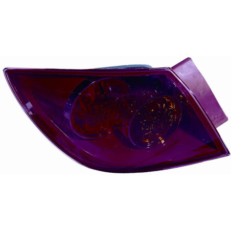 FANALE POSTERIORE SINISTRO SENZA PORTALAMPADA 5 PORTE ROSSO ESTERNO MAZDA 3 SDN-HB BK 20042008 VERS 2006