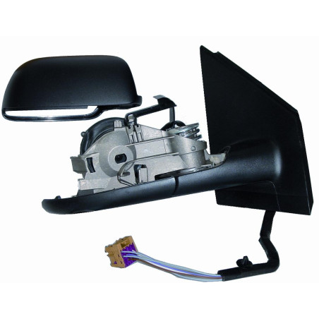 RETROVISORE ELETTRICO DESTRO NERO CON PRIMER TERMICO VETRO CONVESSO VOLKSWAGEN POLO 9N2 20022005