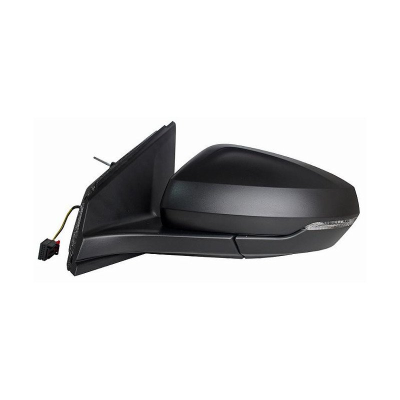 RETROVISORE MECCANICO DESTRO NERO 2 PIN CON PRIMER VETRO CONVESSO CON FANALINO INTEGRATO AUDI A1 GBAGBH 2018, VOLKSWAGEN POLO A