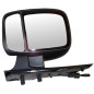 RETROVISORE MECCANICO SINISTRO NERO 2 VETRI VETRO CONVESSO CITROEN JUMPY VF7 20072016, FIAT SCUDO 270272 20072016, PEUGEOT EXPE