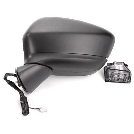 RETROVISORE ELETTRICO DESTRO 10 PIN CON PRIMER TERMICO RICHIUDIBILE ELETTRICAMENTE CON FANALINO INTEGRATO LED CON LANE ASSIST M