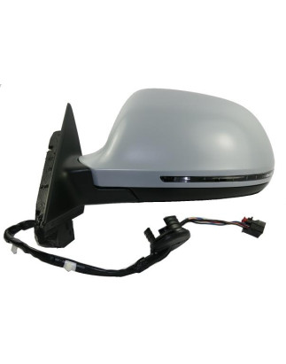 RETROVISORE ELETTRICO DESTRO 8 PIN CON PRIMER TERMICO VETRO CONVESSO CON FANALINO INTEGRATO AUDI A3 8P18PA 20032008 VERS 012008