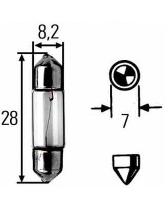 FESTOON 12V 3W STANDARD