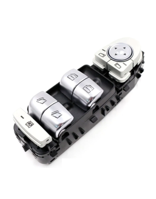 BLOCCO COMANDI PORTA ANTERIORE SINISTRA 3 PIN 4 INTERRUTTORI NERO-CROMATO BLOCCO FINESTRINI MERCEDES-BENZ EQV 447 2020, MERCEDE