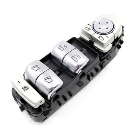 BLOCCO COMANDI PORTA ANTERIORE SINISTRA 3 PIN 4 INTERRUTTORI NERO-CROMATO BLOCCO FINESTRINI MERCEDES-BENZ EQV 447 2020, MERCEDE