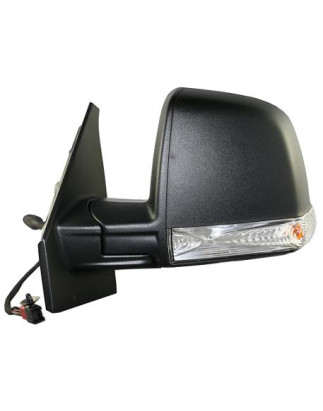 RETROVISORE MECCANICO SINISTRO NERO VETRO CONVESSO CON FANALINO INTEGRATO FIAT DOBLO 263 20092015 VERS COMBIPANORAMA, FIAT DOBL