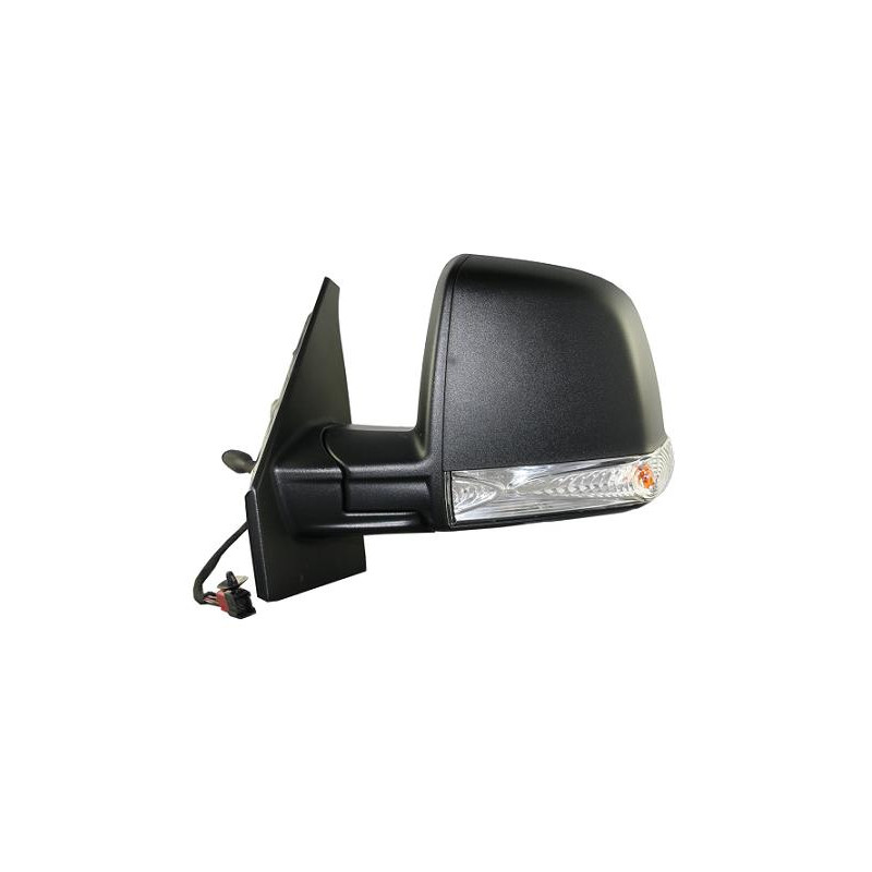 RETROVISORE MECCANICO SINISTRO NERO VETRO CONVESSO CON FANALINO INTEGRATO FIAT DOBLO 263 20092015 VERS COMBIPANORAMA, FIAT DOBL