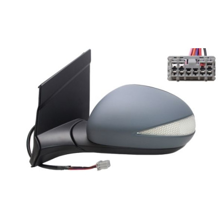 RETROVISORE ELETTRICO SINISTRO 9 PIN CON PRIMER TERMICO ASFERICO RICHIUDIBILE ELETTRICAMENTE CON FANALINO INTEGRATO HONDA CIVIC