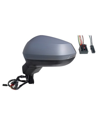 RETROVISORE ELETTRICO SINISTRO 12 PIN CON PRIMER TERMICO ASFERICO RICHIUDIBILE ELETTRICAMENTE CON FANALINO INTEGRATO CON LANE A