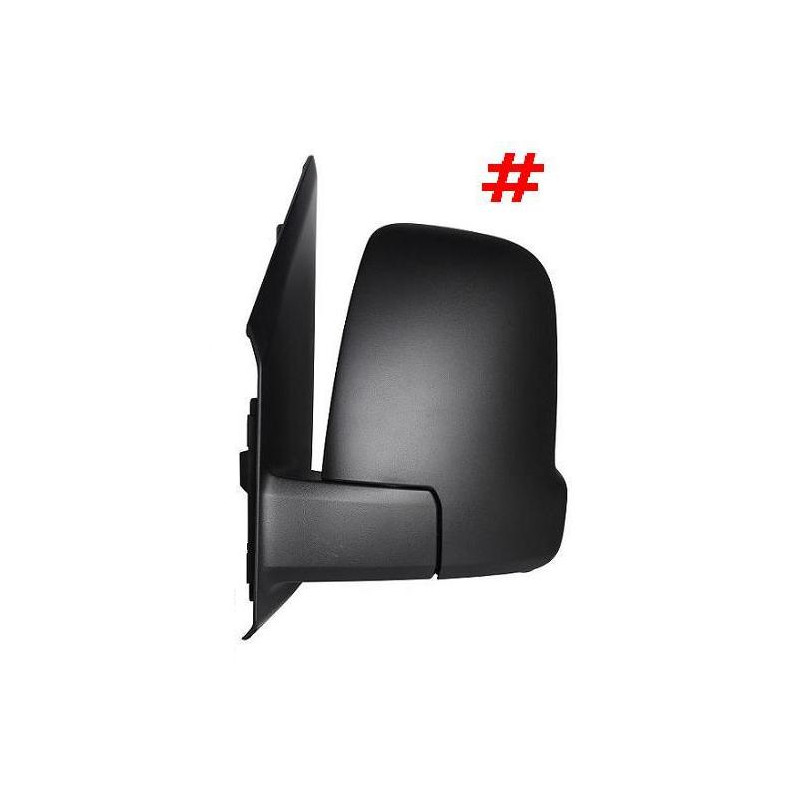 RETROVISORE MANUALE SINISTRO NERO 2 PIN MOD2019 VETRO CONVESSO CON FANALINO INTEGRATO MERCEDES-BENZ SPRINTER W907 2018