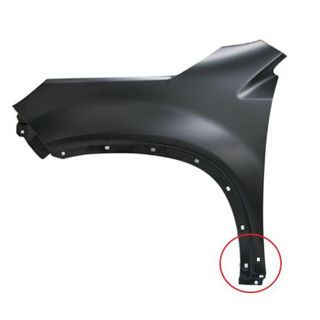 PARAFANGO ANTERIORE SINISTRO CON FORI GIROPARAFANGO + MODANATURA KIA SORENTO XM 20092012