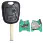GUSCIO CHIAVE COMPLETO CON CHIP ID46 T14 TIPO FREQUENZA: 433MHZ TASTO APERTURA TASTO CHIUSURA PEUGEOT 407 6D6C 20042010