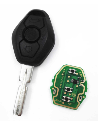 GUSCIO CHIAVE COMPLETO 3 TASTI: CON CHIP ID44 TIPO FREQUENZA: 315 MHZ TASTO APERTURA TASTO CHIUSURA TASTO PORTELLONE BMW SERIES